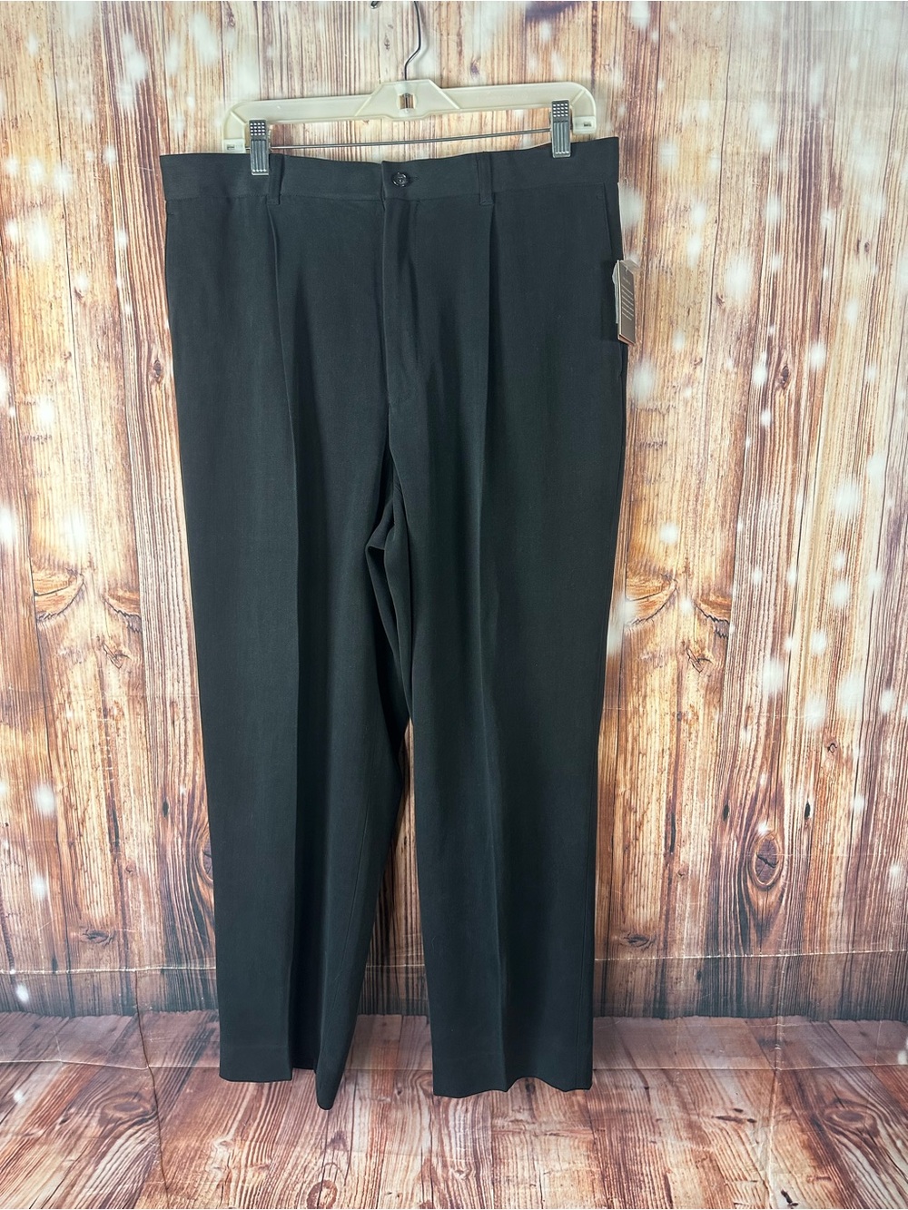 NWT Tasso Elba Men’s Dress Pants 100% Spun Silk 
Black Size 34x29